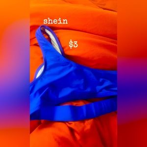 Shein blue baithing suit top.